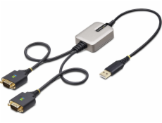 2ft 2-Port USB to RS232 Serial Adapter