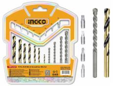 Ingco AKSDB1901 Sada vrtáků a šestihranných bitů 19ks