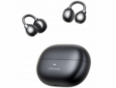 USAMS R02 Bluetooth sluchátka s klipem, šedá