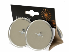 Sada svícnů, stříbrná, D6 cm, 4 ks.