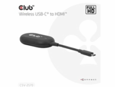 Club3D Bezdrátový adaptér (vysílač) USB-C na HDMI, Full HD, dosah 25m