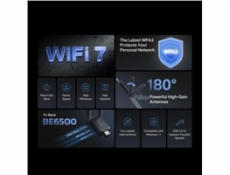 Mercusys MA37BEH V1 - Síťový adaptér - USB 3.0 - Wi-Fi 7, Wi-Fi 6, Wi-Fi 5