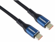 PremiumCord USB-C kabel, 1,5m/5A/100W/20Gbits