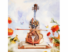 RoboTime 3D skládačka hrací skříňky Kouzelné violoncello (mechanický pohon)