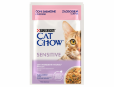 PURINA NESTLE PURINA Cat Chow Sensitive with salmon and zucchini in sauce - mokré krmivo pro kočky - 26x85g (20 + 6 GRATIS)