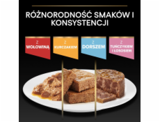 PURINA NESTLE PURINA Pro Plan Sterilised Adult Maintenance Pieces with beef in sauce - mokré krmivo pro kočky - 26x85g (18 + 8 GRATIS)
