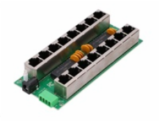 POE injektor pasivní - 8x 1 Gb/s, stíněný, svorkovnice
