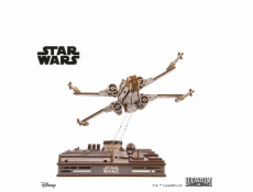 Ugears 3D dřevěná mechanická skládačka Star Wars Luke Skywalker X-Wing stíhačka