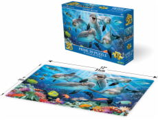 PRIME 3D PUZZLE - Delfíni 63 dílků