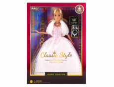 Módní panenka ve společenských šatech - světle růžové