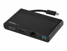 USB C Adapter - HDMI+VGA - 1xA - GbE