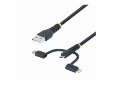 1m Rugged USB Multi Charging Cable