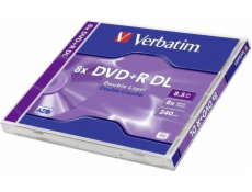 Verbatim DVD+R Double Layer 8x Speed, Jewel Case, 8,5GB