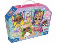 Trefl Puzzle 70 dílků s třpytkami v krabičce Barevné panenky LOL