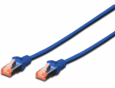 Digitus DIGITUS Professional - Patch kabel - RJ-45 (M) na RJ-45 (M) - 1,0 m - SFTP, PiMF - CAT 6 - IEEE 802.3 - stíněný, bez halogenů, bez Haken, lanko - modrý (balení s 10 ks) (DK-1644-010-B-10)