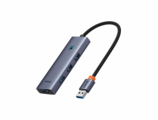 Rozbočovač 4v1 Baseus UltraJoy USB-C na USB 3.0 (vesmírně šedý)