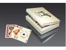 Piatnik Lux karty v dřevěné krabičce s logem