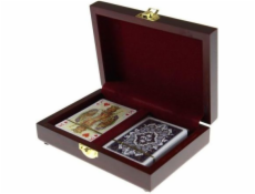 Piatnik Luxusní karty v dřevěné krabičce