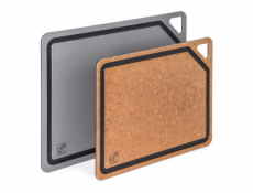 Prkénko krájecí G21 EcoCut z přírodní celulózy - sada 2 ks, grafitové/hnědé
