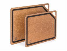 Prkénko krájecí G21 EcoCut z přírodní celulózy - sada 2 ks, hnědé