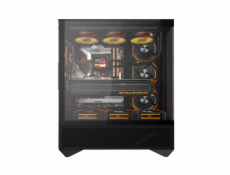 Počítačová skříň Darkflash DY460 (černá) + 4 ventilátory ARGB