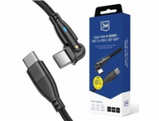 3mk Hyper Cable N-SERIES C to C 2m 20V/3A 60W Black - Swivel