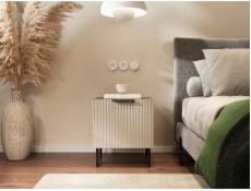 Cama ALMERA 5903815011719 noční stolek Barva kašmíru, vlašský ořech