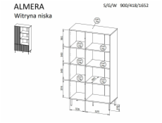 Cama ALMERA 5903815010750 skřínka do obývacího pokoje Úložná skříňka