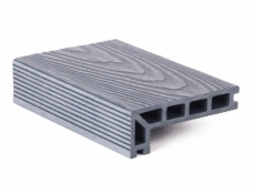 Terasové prkno G21 zakončovací, 2,5 x 14 x 400 cm, Silver Wood, WPC