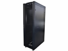 LEXI-Net 19  stojanový rozvaděč 42U 800x1200 rozebiratelný, kolečka, 1000kg, perforované dveře, černý