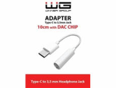 WG - Adaptér Type-C + 3,5mm jack / DAC chip / white