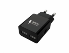 WG - Síťová nabíječka 2x USB-A 2,4A, black