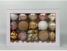 Sada vánočních hraček na stromeček Vánoční dotek víly, 50 dílků.