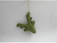 Vánoční hračka na stromeček Vánoční jelen na dotek, 16 cm