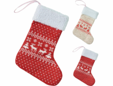 Vánoční punčochová dekorace, 20 cm