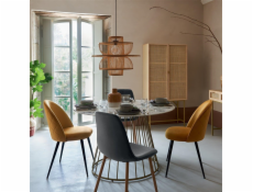 Jídelní židle Atmosphera Roka, šedohnědá, 51x44x85x5cm