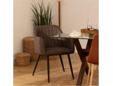 Křeslo Atmosphera, hnědé, 61,5 cm x 57 cm x 83 cm