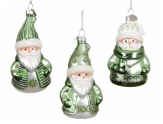 Vánoční hračka Santa Claus, 11 cm, sklo