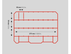 Kufřík na drobné předměty Qbrick 290 x 220 x 54 mm