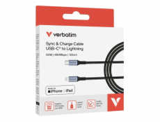 Verbatim Lightning->C kabel Sync & Charge 60W černý