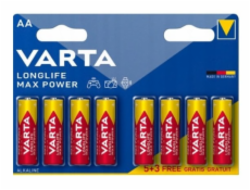 Varta Varta Longlife Max Power, alkalické baterie, AA, 8 ks