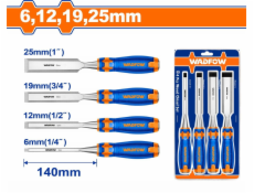 Wadfow Dláto na dřevo, sada 4ks