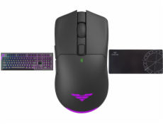 PREYON Klávesnice SILENT CLAW Brown + bezdrátová myš PREYON Owl + podložka pod myš PREYON Falcon Speed XL