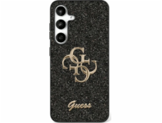 Guess Kryt Fixed Glitter Big 4G Metal Logo pro Samsung Galaxy S25 černý