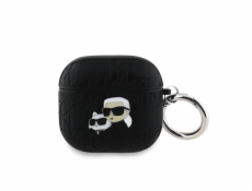 Karl Lagerfeld Pouzdro Monogram Karl & Choupette Head pro AirPods 4 černé