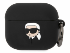 Karl Lagerfeld Pouzdro Karl Lagerfeld KLA3RUNIKK na Apple AirPods 3, silikonové, s 3D hlavou Karla