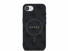 Guess Pouzdro 4G Ring Classic Logo MagSafe pro iPhone 16e černé