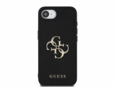 Guess Pouzdro Grained Big 4G Logo Small Classic Logo pro iPhone 16e černé