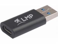LMP USB-A to USB-C adapter - Black