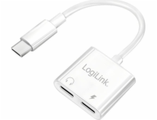 LogiLink USB-C na 2x USB-C adaptér, PD 60W / audio